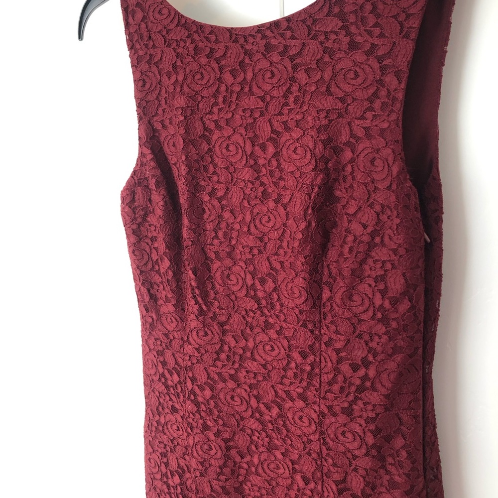 Rose lace formal dress